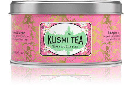 Thé vert à la rose